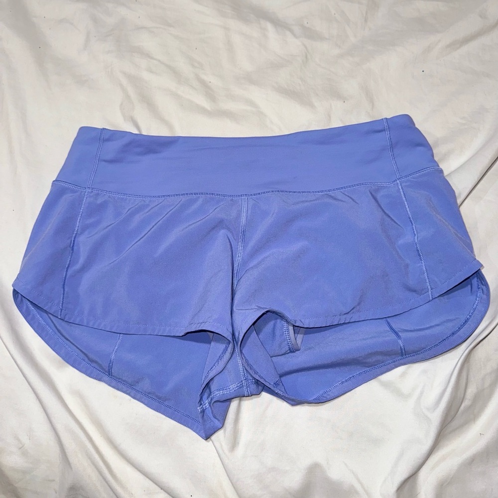 light blue size 4 lululemon shorts